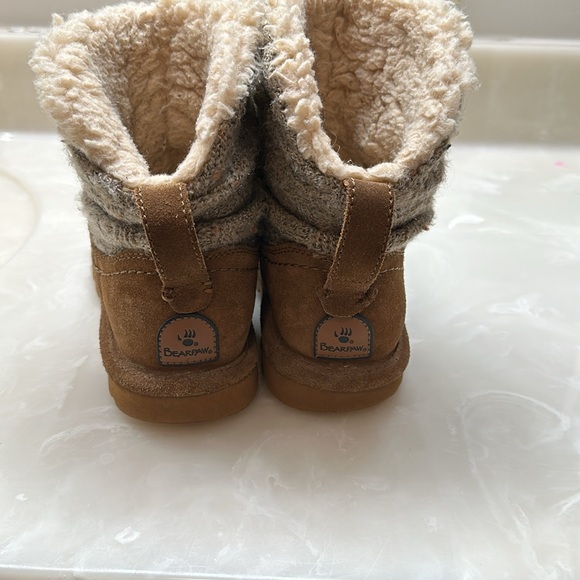 Bearpaw Virginia Knit and Suede Slip-On Boots Women's Size 7 - Picture 4 of 6